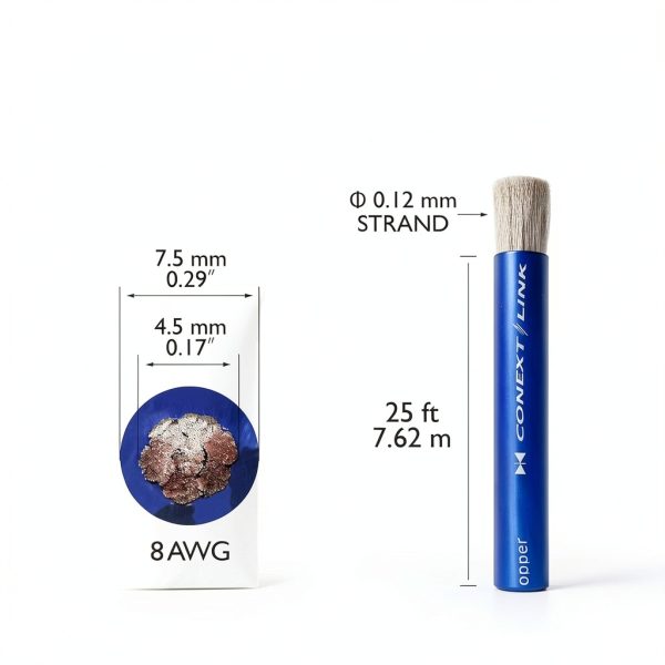 Conext Link Frost Blue Copper Power Cable-2
