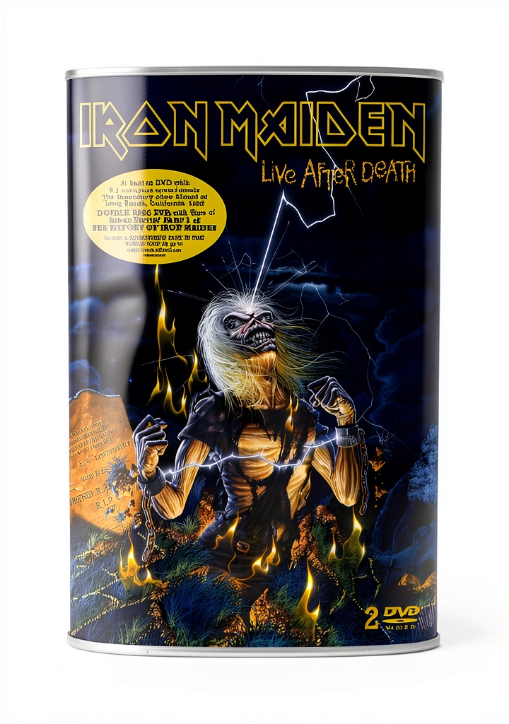 Iron Maiden DVD case showing front cover artwork and disc details