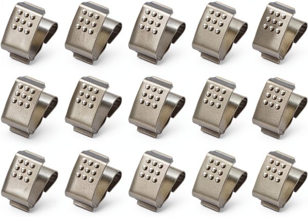 Pavo Spring Steel AA Battery Clips 20 Pack Durable-0