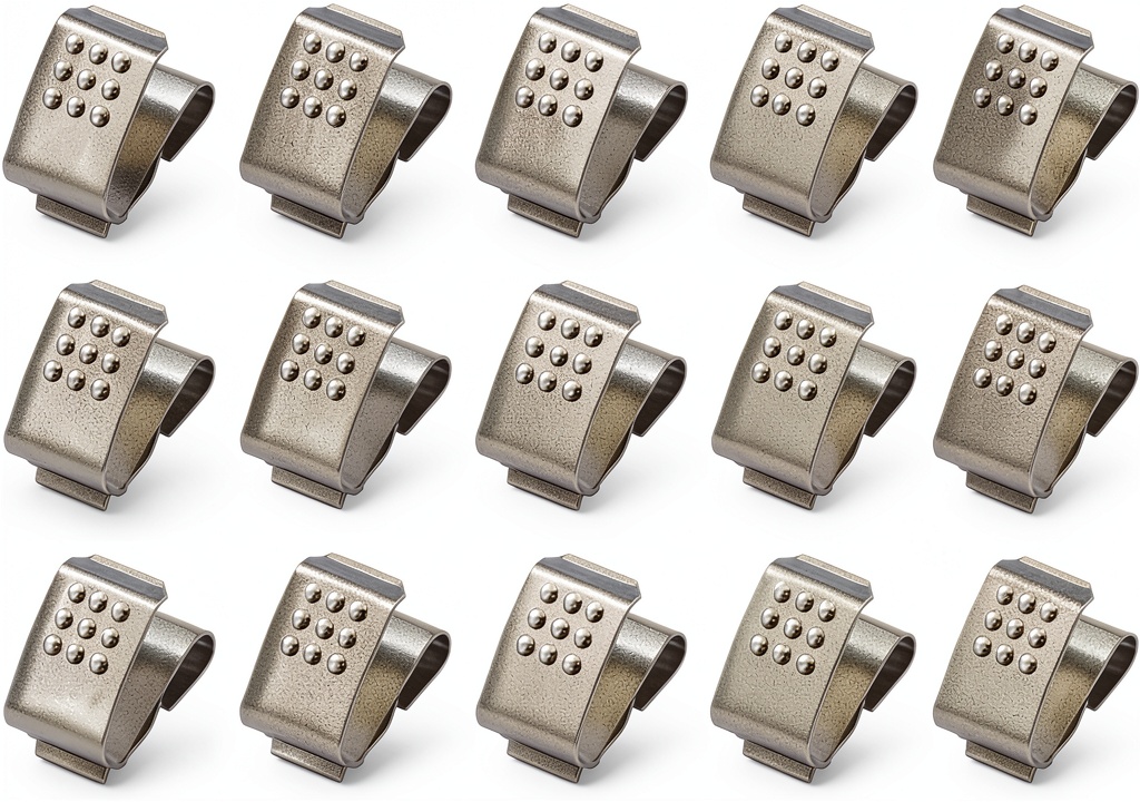 Installing Pavo Spring Steel AA Battery Clips 20 Pack Durable on a wooden desk
