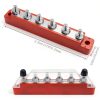 Seamaka 10‑Pole Battery Bus Bar with Brass Plate and PC Cover – O‑078-1