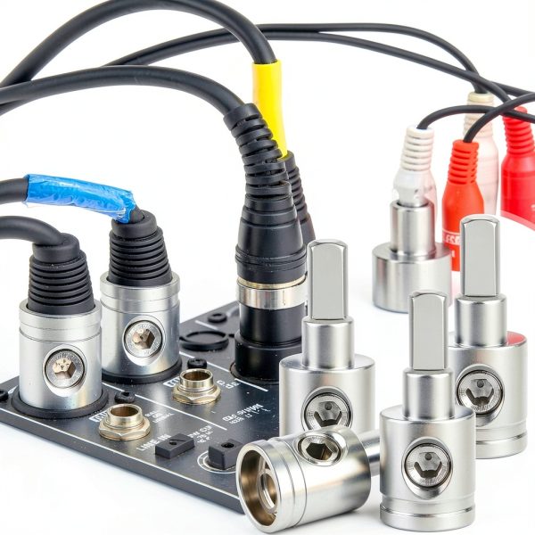 Car Audio Amplifier Connector Kit Nickel Brass 4PCS 0-4 Gauge-4
