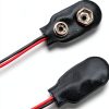 9V Battery Clip LUORNG 2‑Pin PH2.0 Connector – 15cm Lead, 10 Pack-2