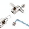 Car Audio Amplifier Connector Kit Nickel Brass 4PCS 0-4 Gauge-3