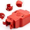 Battery Terminal Cover Generic Car Battery ABS Red Fit for 2010-17-3