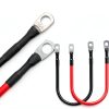 TUELETFU 1FT 8‑Gauge Battery Cable Red/Black with 5/16" Lug Automotive-1