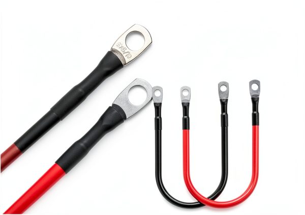 TUELETFU 1FT 8‑Gauge Battery Cable Red/Black with 5/16" Lug Automotive-1