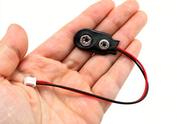 9V Battery Clip LUORNG 2‑Pin PH2.0 Connector – 15cm Lead, 10 Pack-4