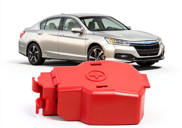 Battery Terminal Cover Generic Car Battery ABS Red Fit for 2010-17-4
