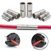 XFFCSEC 4AWG Non Insulated Butt Connectors 12pcs Red Black Ferrule-3