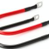 TUELETFU 1FT 8‑Gauge Battery Cable Red/Black with 5/16" Lug Automotive-5