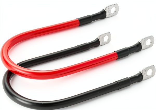 TUELETFU 1FT 8‑Gauge Battery Cable Red/Black with 5/16" Lug Automotive-5
