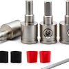 AudioGear 0 to 4 Gauge Power Reducer Connector Set 4PCS Nickel Brass-0
