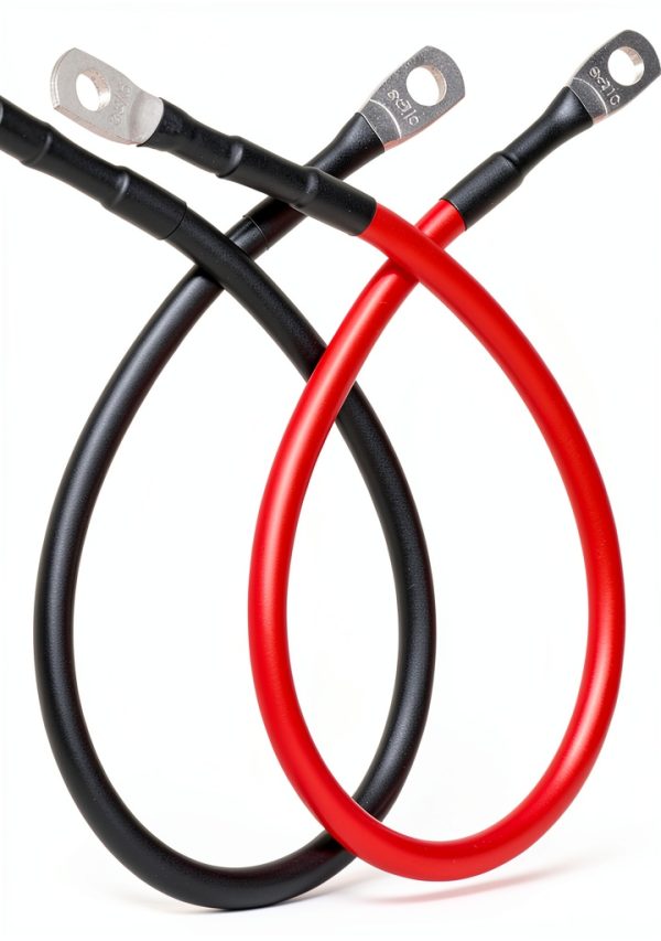 TUELETFU 1FT 8‑Gauge Battery Cable Red/Black with 5/16" Lug Automotive-6