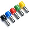 6 Gauge Ferrule Connectors XFFCSEC Crimp Butt Terminals Red Black Pack-4