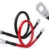 TUELETFU 1FT 8‑Gauge Battery Cable Red/Black with 5/16" Lug Automotive-2