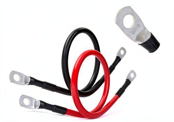 TUELETFU 1FT 8‑Gauge Battery Cable Red/Black with 5/16" Lug Automotive-2