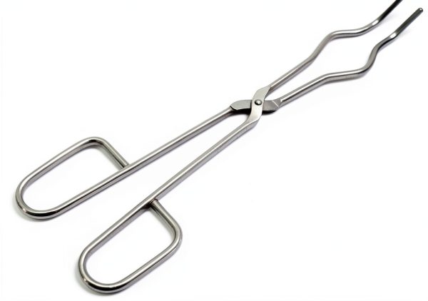 Tongs Crucible Holder Beaker Round Furnace Tong Stainless Handle 16" - 40cm Long-0