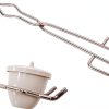 Stainless Steel Crucible Tongs 40CM AURORAGRACE Heavy-Duty Ergonomic-3