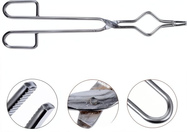 Stainless Steel Crucible Clamp Baluue Multipurpose Lab Utensil-7