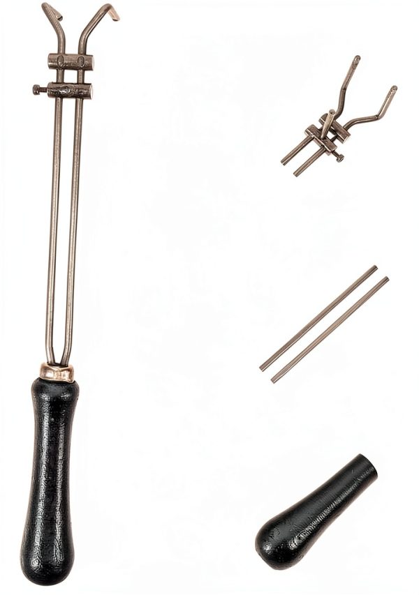 STOBOK Crucible Tongs Carbon Steel Clamp for Gold Silver Refining-4