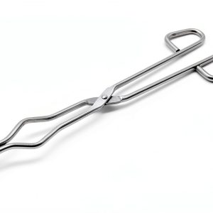 Crucible Tongs JTS Stainless Steel 12" Length with Serrated Bent Tips-0