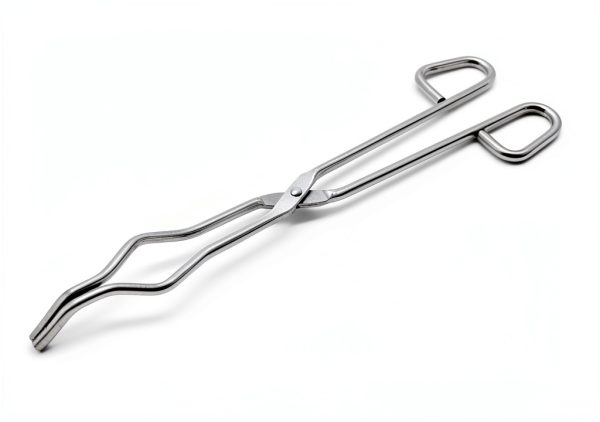 Crucible Tongs JTS Stainless Steel 12" Length with Serrated Bent Tips-0