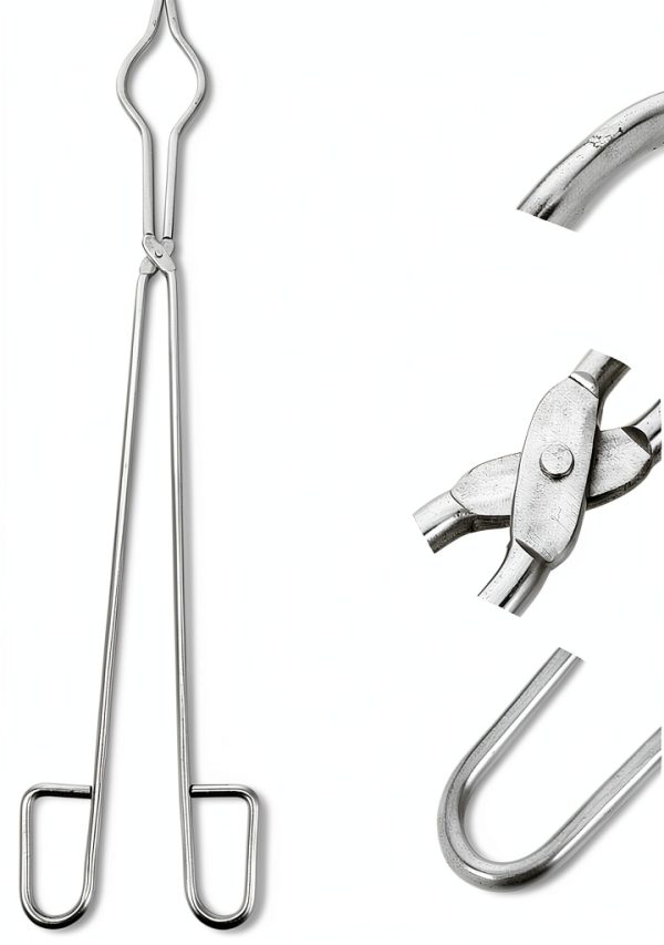 Crucibles Piler Stainless Steel Crucible Tongs Lab Clamp for Beakers and Reliable Tool for Safe Handling Laboratory Settings-1