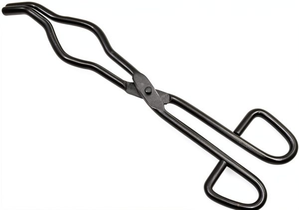 EISCO Crucible Tongs Stainless Steel Bow 3.5" Capacity 7.9" Length-0
