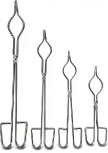 Cabilock Stainless Steel Crucible Tongs 13.78 Inch Ergonomic Lab Clamp-0