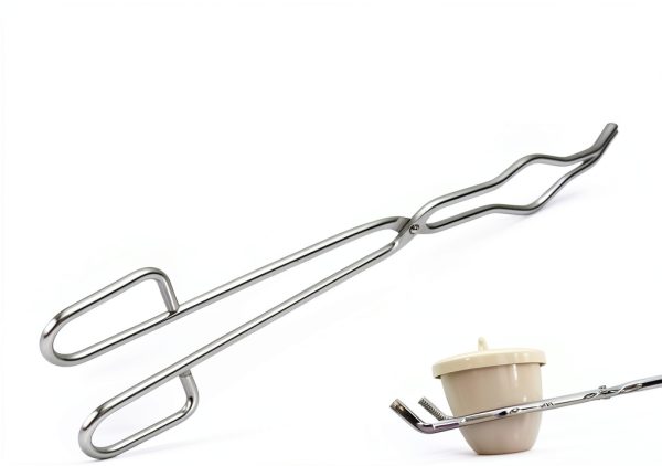 Stainless Steel Crucible Tongs 40CM AURORAGRACE Heavy-Duty Ergonomic-4