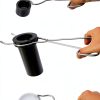 Cabilock Stainless Steel Crucible Tongs 13.78 Inch Ergonomic Lab Clamp-4
