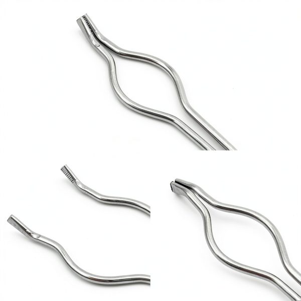 Stainless Steel Crucible Tongs 14" by QWORK Polished Anti‑Skid Design-2