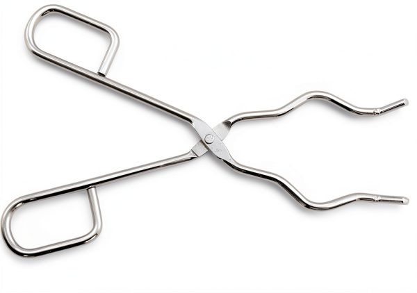 Crucible Clamp ZRM E 21.5cm Stainless Steel Lab Tongs Polished-2