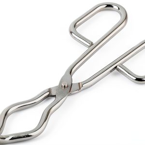 Stainless Steel Crucible Tongs Heavy Duty Clamp with Non‑Slip Paws-0