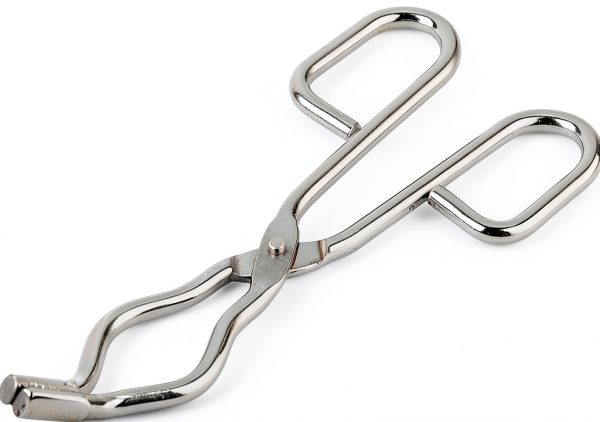 Stainless Steel Crucible Tongs Heavy Duty Clamp with Non‑Slip Paws-0