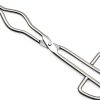 EISCO Crucible Tongs with Bow 4in Capacity Stainless Steel Lab Tongs-0