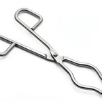 8 Inches Crucible Tongs Stainless Steel NCK Lab Tool Polished Charcoal-0