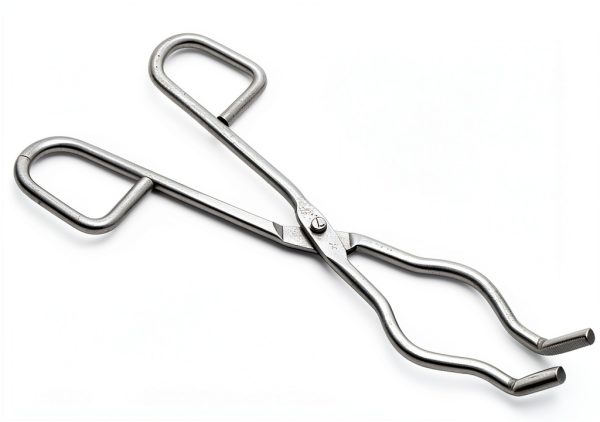 8 Inches Crucible Tongs Stainless Steel NCK Lab Tool Polished Charcoal-0