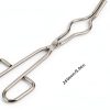 Crucible Tongs 9.8'' Stainless Steel by Hztyyier Heavy Duty Forceps-5