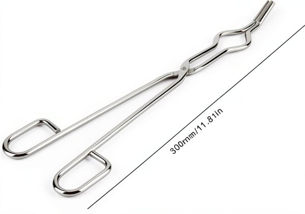 Stainless Steel Crucible Tongs 300mm by Zerodis Aircraft Class Rivet-3
