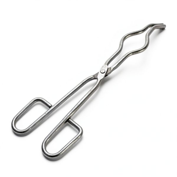 Crucible Tongs 9.8'' Stainless Steel by Hztyyier Heavy Duty Forceps-1