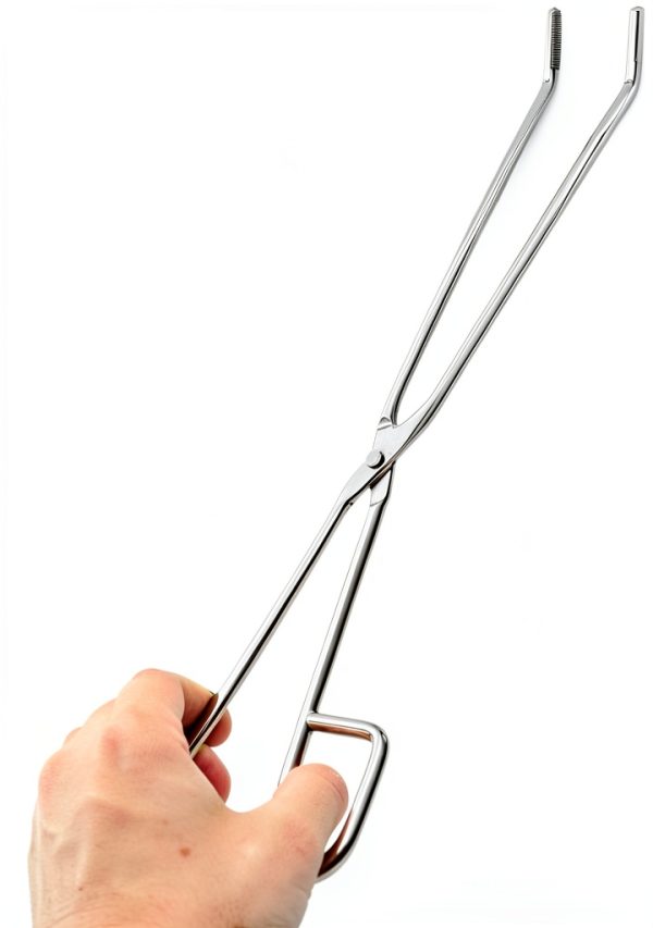 EISCO Crucible Tong 13 Inch Straight Extra Long Stainless Steel-3