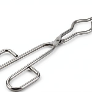 Crucible Tongs 9.8'' Stainless Steel by Hztyyier Heavy Duty Forceps-0