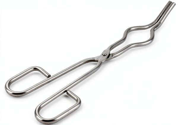 Crucible Tongs 9.8'' Stainless Steel by Hztyyier Heavy Duty Forceps-0