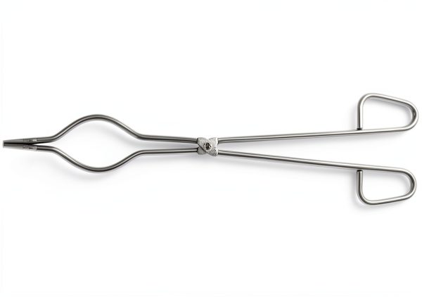 Stainless Steel Crucible Tongs 14" by QWORK Polished Anti‑Skid Design-1