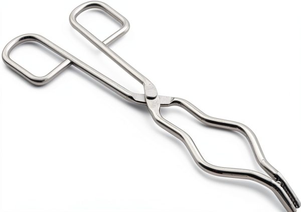 Crucible Clamp ZRM E 21.5cm Stainless Steel Lab Tongs Polished-1
