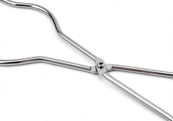 Stainless Steel Crucible Tongs 14" by QWORK Polished Anti‑Skid Design-3